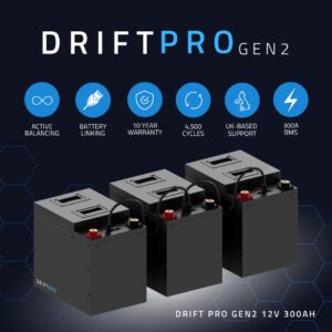 Alternative view of Fogstar Drift PRO 12V 300Ah LiFePO4 Leisure Battery (Gen2)