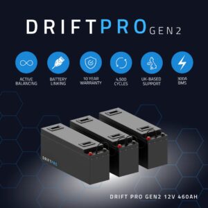 Alternative view of Fogstar Drift PRO 12V 460Ah LiFePO4 Leisure Battery (Gen2)