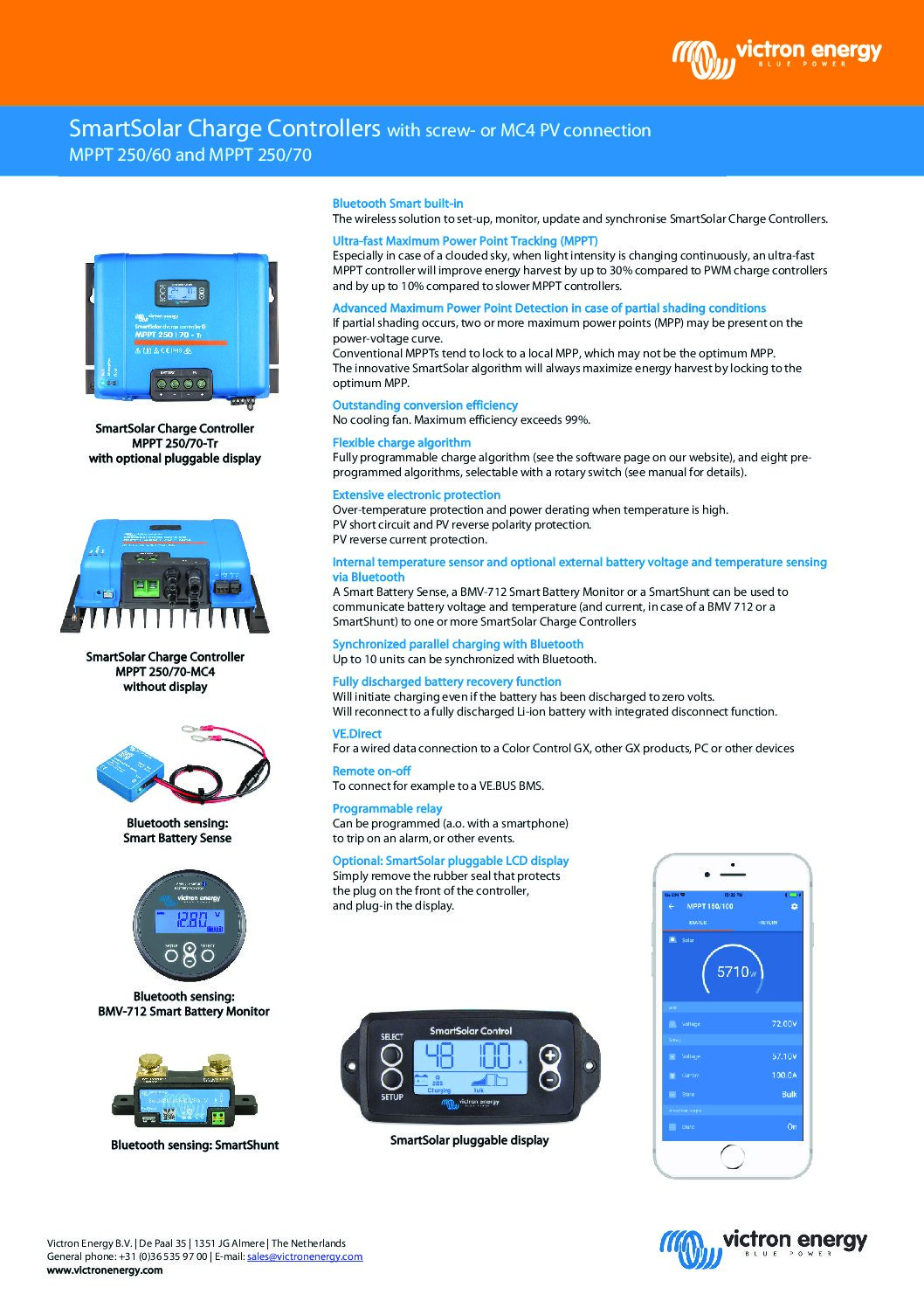 Alternative view of Victron SmartSolar MPPT 250/60-Tr