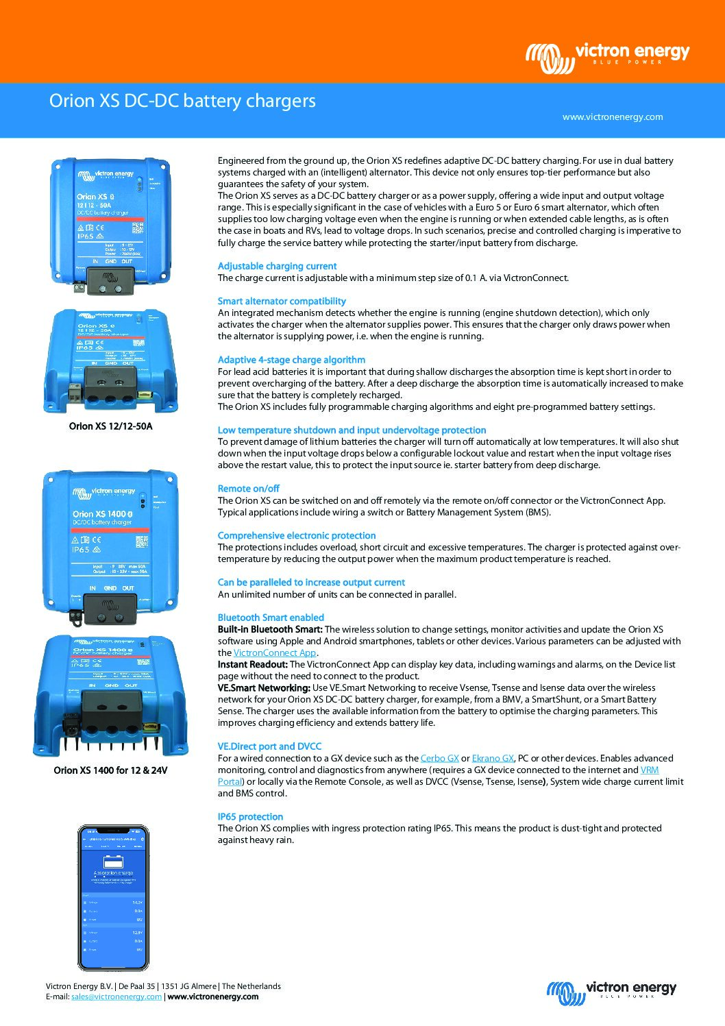 Alternative view of Victron Orion XS 1400 DC-DC Battery Charger