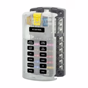 Blue Sea Systems Fuse Block ST-Blade 12 Circuits with Grounding